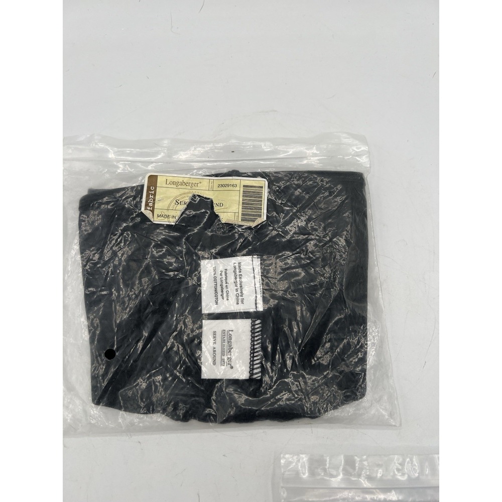🖤 Longaberger Serve Around Basket Liner #23029163 – Black – NEW! 🧺✨
